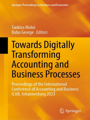 cover image of Towards Digitally Transforming Accounting and Business Processes